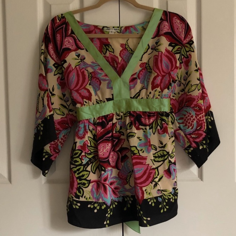 Lannes Silk Kimono Blouse